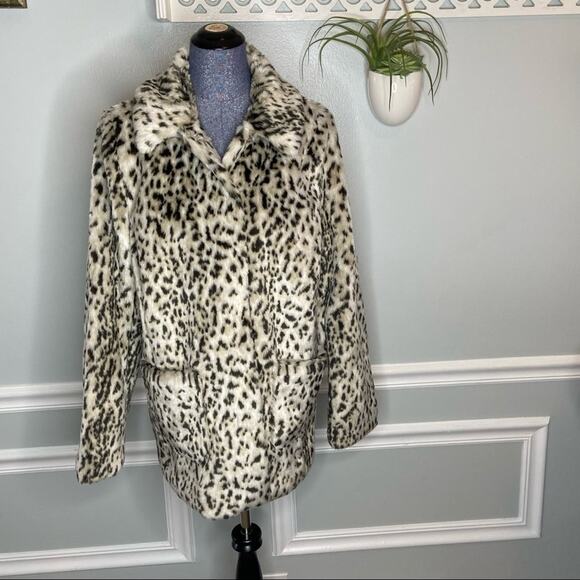 La vie Rebecca Taylor Lynx faux fur large - Picture 2 of 7
